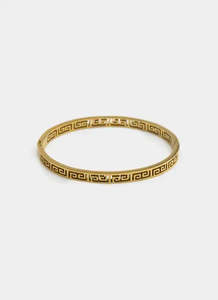 Greca Band Bracelet - 18K Gold Plated