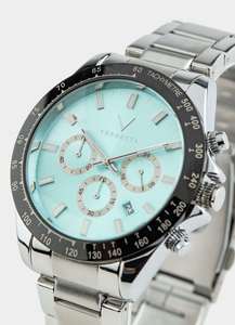 Vanguard Watch - Silver/Azure Blue