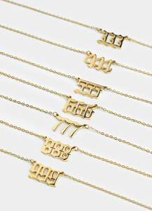 Angel Numbers Necklace - 18K Gold Plated