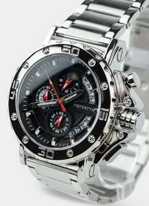 Obelisk Watch - Silver/Black