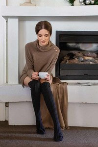 Possum Merino Twist Collar Tunic – Merii