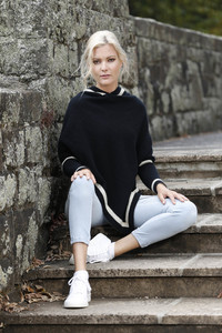 Possum Merino Hoodie Poncho – Merii