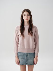 Baby Cashmere Plain Crew Jumper – Merii
