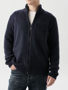 Heritage Pocket-Trim Zip Jacket – Indigo – Merii