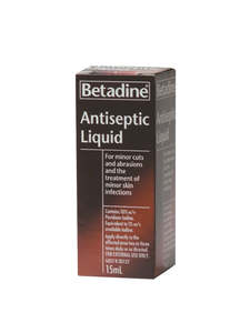 First Aid Dressings And Blister Prevention: BETADINE – Antiseptic Liquid