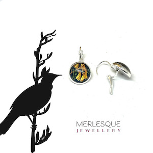 KOWHAI GLASS DOME EARRINGS