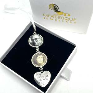 DOUBLE  BOUQUET CHARM - YOU ARE ALWAYS IN MY HEART