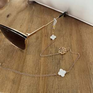 Life Accessories: GOLD ROSE GLASSES CHAIN