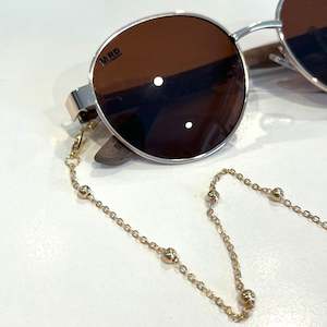 GOLD BALL GLASSES CHAIN