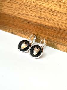 Bridemaid Earrings: ROSE GOLD HEART EARRINGS