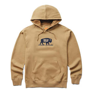 Walking Bison Fleece Hoody Men's