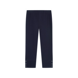 Merric Elastic Waist 95%Cotton Pants With Back Pockets