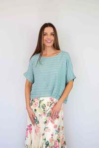 New In Tops: Merric Elastic Drawstring Hem Top