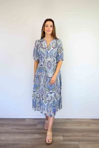 New In Dresses: Larosela V-Neck Elastic Waist Dress