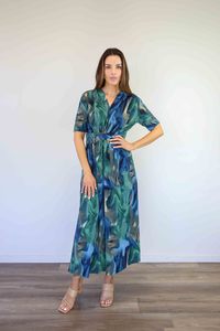 New In Dresses: Merric V-neck Long Stretch Dress