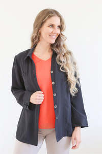 Clothing: Larosela Copper Ammonia Fibre Soft Casual Button Jacket