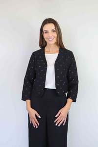 Clothing Cardis Jackets: Larosela Plain Jacquet Short Jacket
