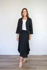 Clothing Bottoms: Merric Plain Chiffion Skirt