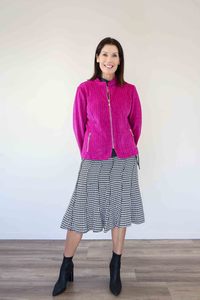 Clothing Bottoms: Merric Houndstooth Pattern Skirt