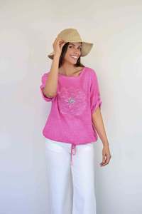 Fairy Tern Flower-Lace Front Top