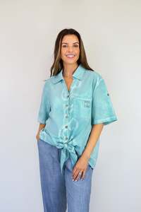 FairyTern Tie Front 100% Cotton Shirt