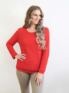 Basics: Merric Soft Double Layer Basic Blouse