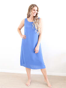 Larosela Round Neck Sleeveless Midi Dress
