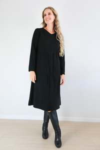 Dresses Casual Dresses: Merric Soft Knit V-Neck Midi Winter Dress