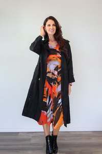 Larosela Burnt Fabric Trench coat