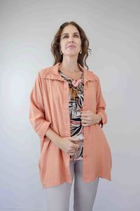 Larosela Fancy Collar Plain Jacket with Pockets