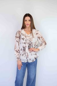 Merri Flare Cuff Top