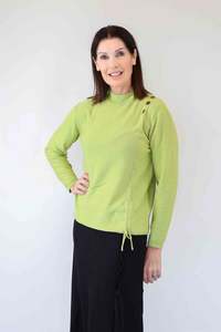 Tops Coats And Sweaters: Merric String Front Knitted Jersey