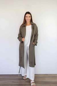 Tops Coats And Sweaters: Larosela Long Trench Coat