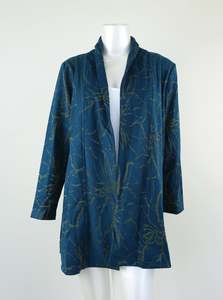 Tops Coats And Sweaters: Merric 62%Cotton Gold Print Cardigan
