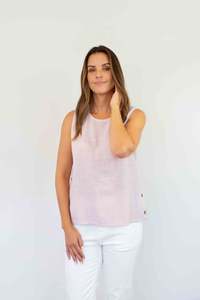 FairyTern Sleeveless Button-Side Top