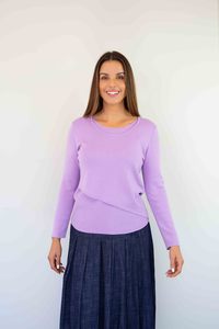 New: Merric Textured Layer Knit Top