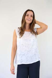 Print Cami with Side Split