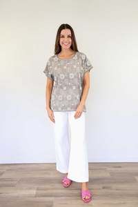 New: Fairy Tern Floral Embroidered Top