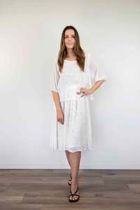 New: Larosela Grace Jacquard Layer Dress