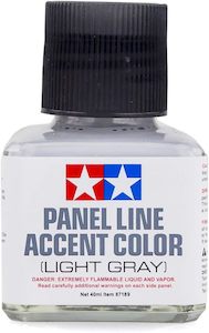 Stands Tools: Tamiya - Panel Line Accent Color Light Gray 40ml 87189