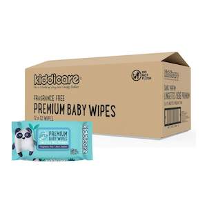 Kiddicare - Baby Wipes Fragrance Free 12 Value Pack (12*72s)