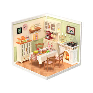 Super Creator: Rolife Super Creator Warm Dining Room Plastic DIY Miniature House DW015