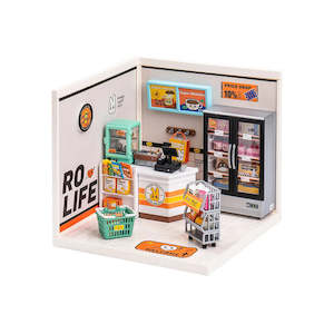 Super Creator: Rolife Super Creator Energy Supply Store Plastic DIY Miniature House Kit DW002