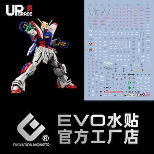 1 144 Real Grade: EVO Decal - RG 1/144 Shining Gundam - Fluorescent
