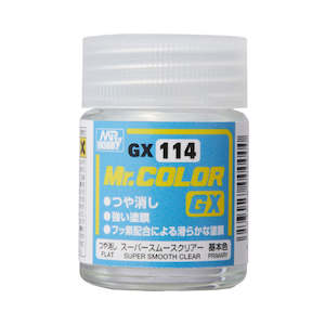 Gunpla And Model Kits: MR HOBBY - GSI Creos Mr.Color GX Super Smooth Clear Flat 18ml GX114