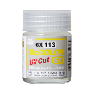 MR HOBBY - GSI Creos Mr. Color GX Super Clear III UV Cut Flat 18ml GX113