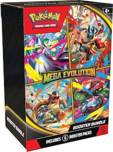 Pokemon: Pokemon TCG - Mega Evolution Booster Bundle(6 Packs)
