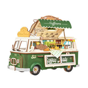 Rolife Leo's Coffee Truck 3D Wooden Puzzle TGS07 [PRE-ORDER]