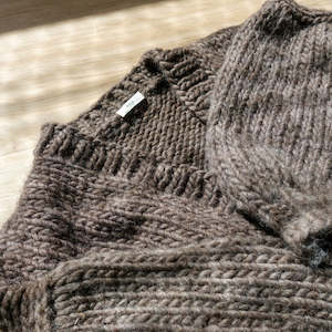 Knitwear: The Cosy Cardigan Sample - Espresso