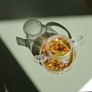Teas: The Glass Teapot w/ Oak Lid